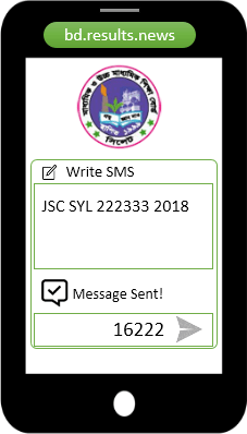 Sylhet Board JSC Result 2025 SMS