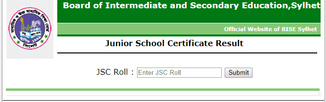 result.sylhetboard.gov.bd JSC Result 2025